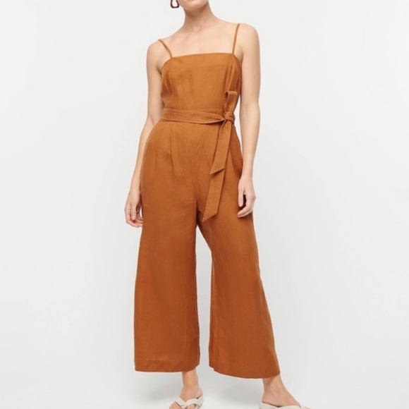 J. Crew Pants & Jumpsuits J Crew Marseille Linen Wide Leg Jumpsuit